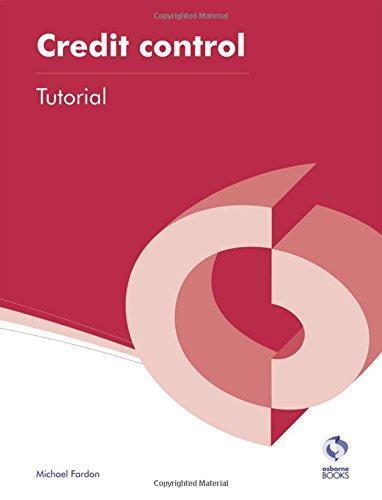 credit control tutorial 1st edition michael fardon 9781909173408