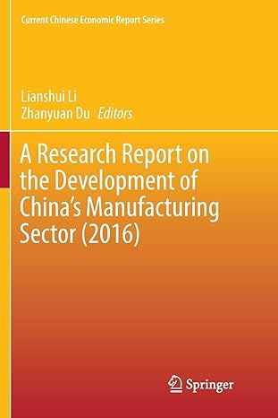 a research report on the development of china s manufacturing sector 1st edition lianshui li ,zhanyuan du