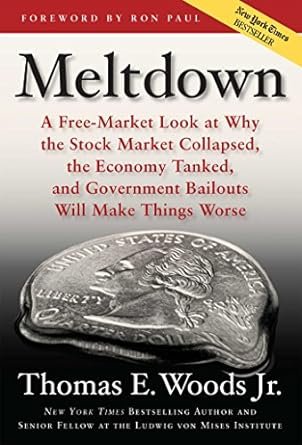meltdown a free market look at why the stock market collapsed the economy tanked and government bailouts will