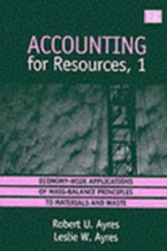 accounting for resources 1 1st edition robert u. ayres, leslie w. ayres 9781858986401, 1858986400
