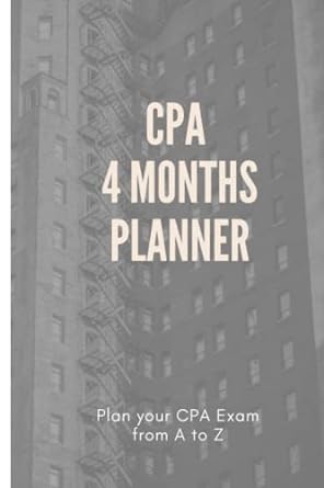 Cpa Planner 4 Months Plan And Prepare The Cpa Exam