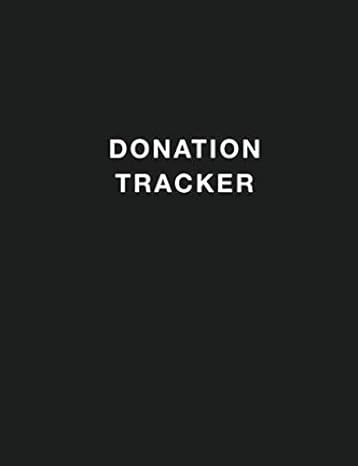donation tracker donation log to track charitable donations  elegant simple trackers 979-8647592040