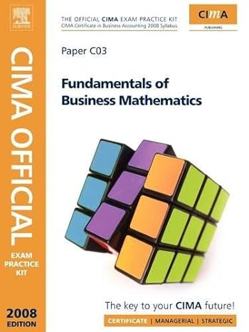 cima official exam practice kit fundamentals of business maths 3rd edition jo avis 0750687185, 978-0750687188
