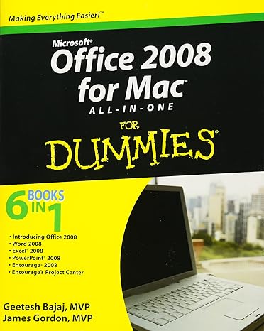 office 2008 for mac all in one for dummies 1st edition geetesh bajaj ,jim gordon 0470460415, 978-0470460412
