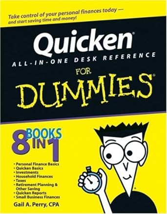 quicken all in one desk reference for dummies 1st edition gail a perry cpa 0471754668, 978-0471754664
