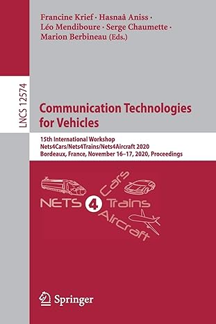 communication technologies for vehicles 15th international workshop nets4cars/nets4trains/nets4aircraft 2020