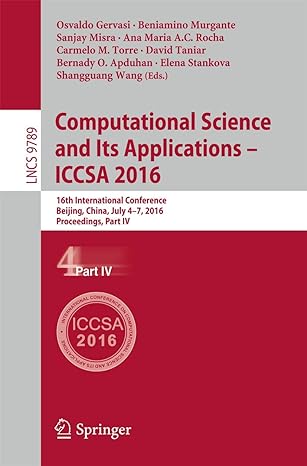 computational science and its applications iccsa 2016 16th international conference beijing china july 4 7
