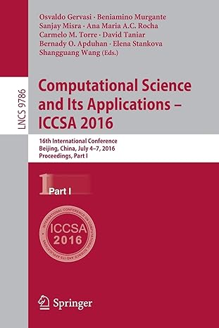 computational science and its applications iccsa 2016 16th international conference beijing china july 4 7