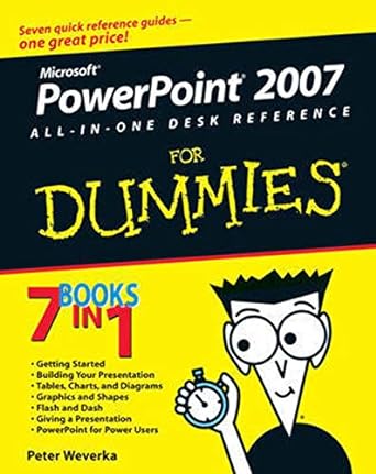 powerpoint 2007 all in one desk reference for dummies 1st edition peter weverka 0470040629, 978-0470040621