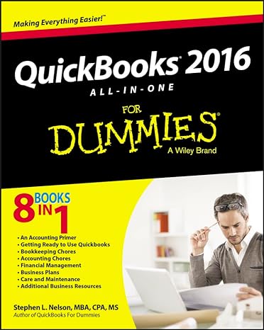 quickbooks 2016 all in one for dummies 1st edition stephen l nelson 111912607x, 978-1119126072