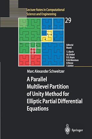 a parallel multilevel partition of unity method for elliptic partial differential equations 2003rd edition