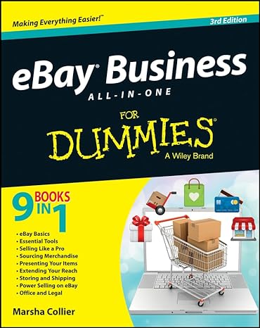 ebay business all in one for dummies 3rd edition marsha collier 1118401662, 978-1118401668