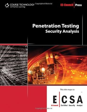 penetration testing security analysis 1st edition ec-council 1435483669