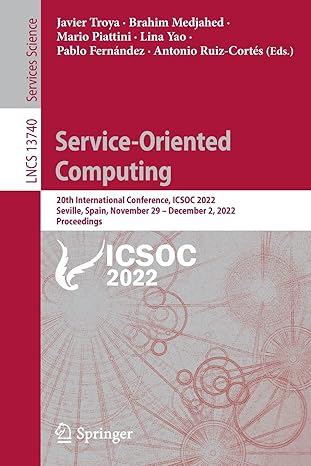 service oriented computing 20th international conference icsoc 2022 seville spain november 29 december 2 2022