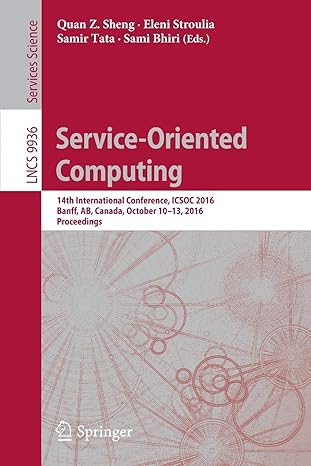 service oriented computing 14th international conference icsoc 2016 banff ab canada october 10 13 2016