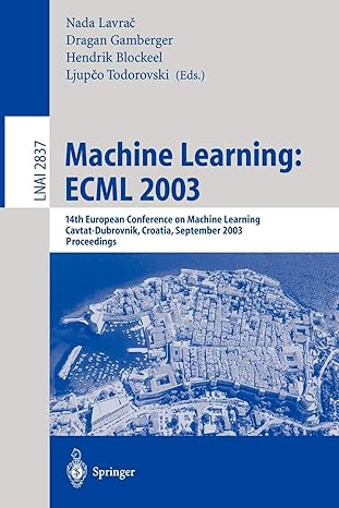 machine learning ecml 2003 14th european conference on machine learning cavtat dubrovnik croatia september