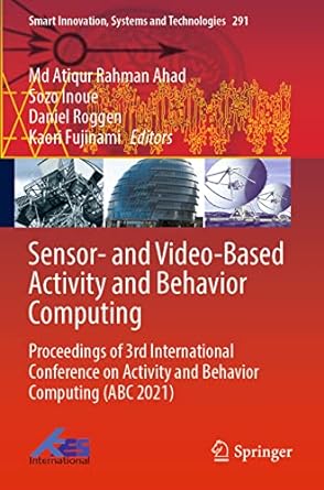 sensor and video based activity and behavior computing proceedings of 3rd international conference on