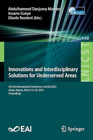 innovations and interdisciplinary solutions for underserved areas 5th eai international conference intersol