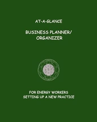 at a glance business planner/organizer for energy workers setting up a new practice 1st edition dr kenzie ann