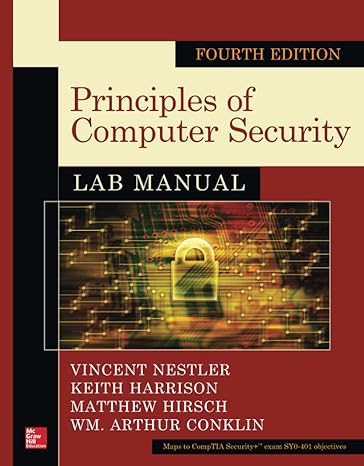 Principles Of Computer Security Lab Manual