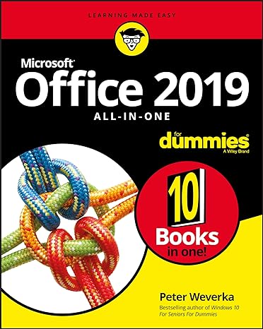 office 2019 all in one for dummies 1st edition peter weverka 1119513278, 978-1119513278