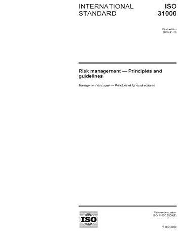 iso 31000 2009 risk management principles and guidelines 1st edition . iso/tmb b009cabqaw
