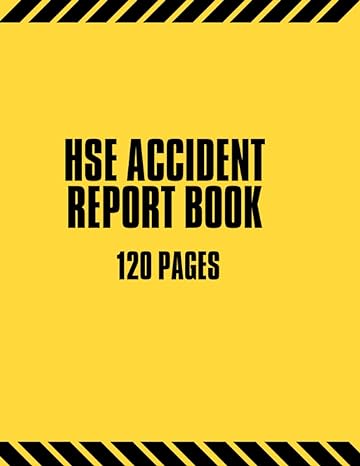 hse accident report book accident and incident report log for workplace company and construction site record