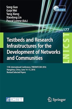 testbeds and research infrastructures for the development of networks and communities 11th international