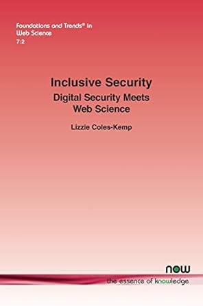 inclusive security digital security meets web science in web science 1st edition lizzie coles-kemp