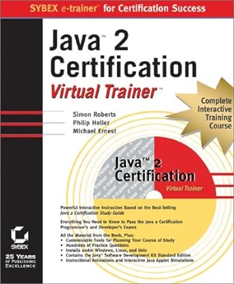 java 2 certification virtual trainer 1st edition michael ernest 0782150152, 978-0782150155