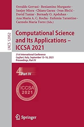 computational science and its applications iccsa 2021 21st international conference cagliari italy september