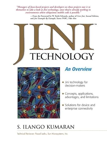 jini technology an overview 1st edition s ilango kumaran ,ilango kumaran 0130333859, 978-0130333858