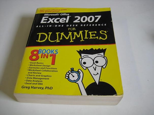 excel 2007 all in one desk reference for dummies 1st edition greg harvey 0470037385, 978-0470037386