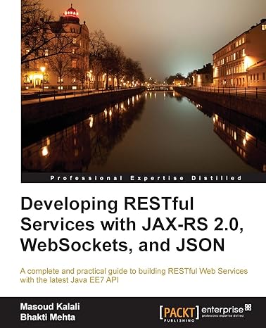 developing restful services with jax rs 2 0 websockets and json 1st edition masoud kalali ,bhakti mehta