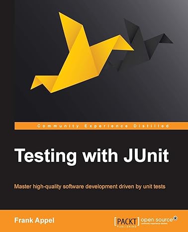 testing with junit master high quality software development driven by unit tests 1st edition frank appel