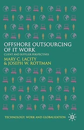 Offshore Outsourcing Of It Work Client And Supplier Perspectives