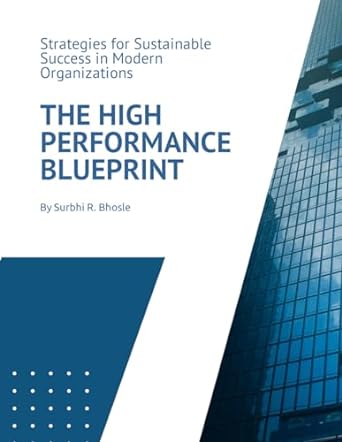 the high performance blueprint strategies for sustainable success in modern organizations 1st edition surbhi