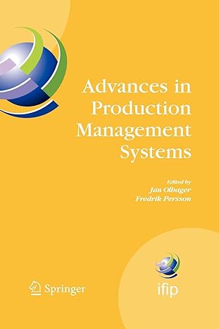 advances in production management systems 1st edition jan olhager ,fredrik persson 1441944885, 978-1441944887
