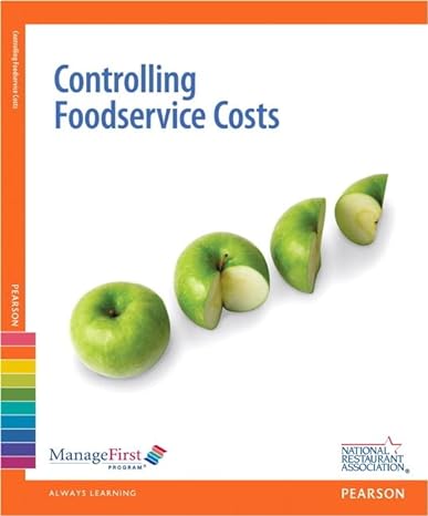 controlling foodservice costs with answer sheet managefirst program 2nd edition national restaurant