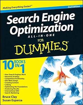 search engine optimization all in one for dummies 2nd edition bruce clay ,susan esparza 1118024419,