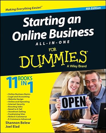 starting an online business all in one for dummies 4th edition shannon belew ,joel elad 1118926706,