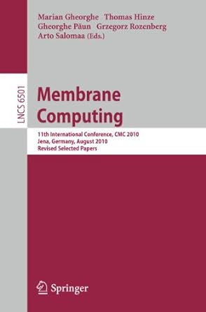 membrane computing 11th international conference cmc 2010 jena germany august 2010 revised selected papers