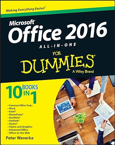 office 2016 all in one for dummies 1st edition peter weverka 1119083125, 978-1119083122