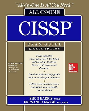 all in one is all you need all in one cissp 8th edition shon harris ,fernando maymi 1260142655, 978-1260142655