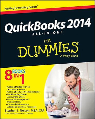 quickbooks 2014 all in one for dummies 1st edition stephen l nelson 1118720083, 978-1118720080