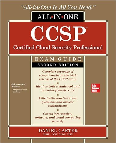 ccsp certified cloud security professional all in one exam guide second edition 2nd edition daniel carter