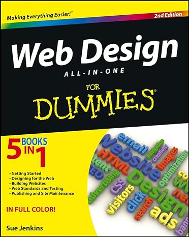 web design all in one for dummies 2nd edition sue jenkins 1118404106, 978-1118404102