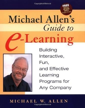 Michael Allens Guide To E Learning 1st Edition By Allen Michael W Allen Michael 2002
