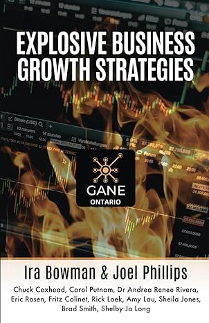 explosive business growth strategies gane ontario 1st edition ira bowman ,joel phillips ,chuck coxhead ,carol