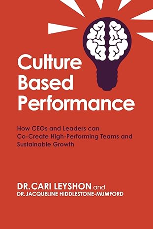 culture based performance how ceos and leaders can co create high performing teams and sustainable growth 1st